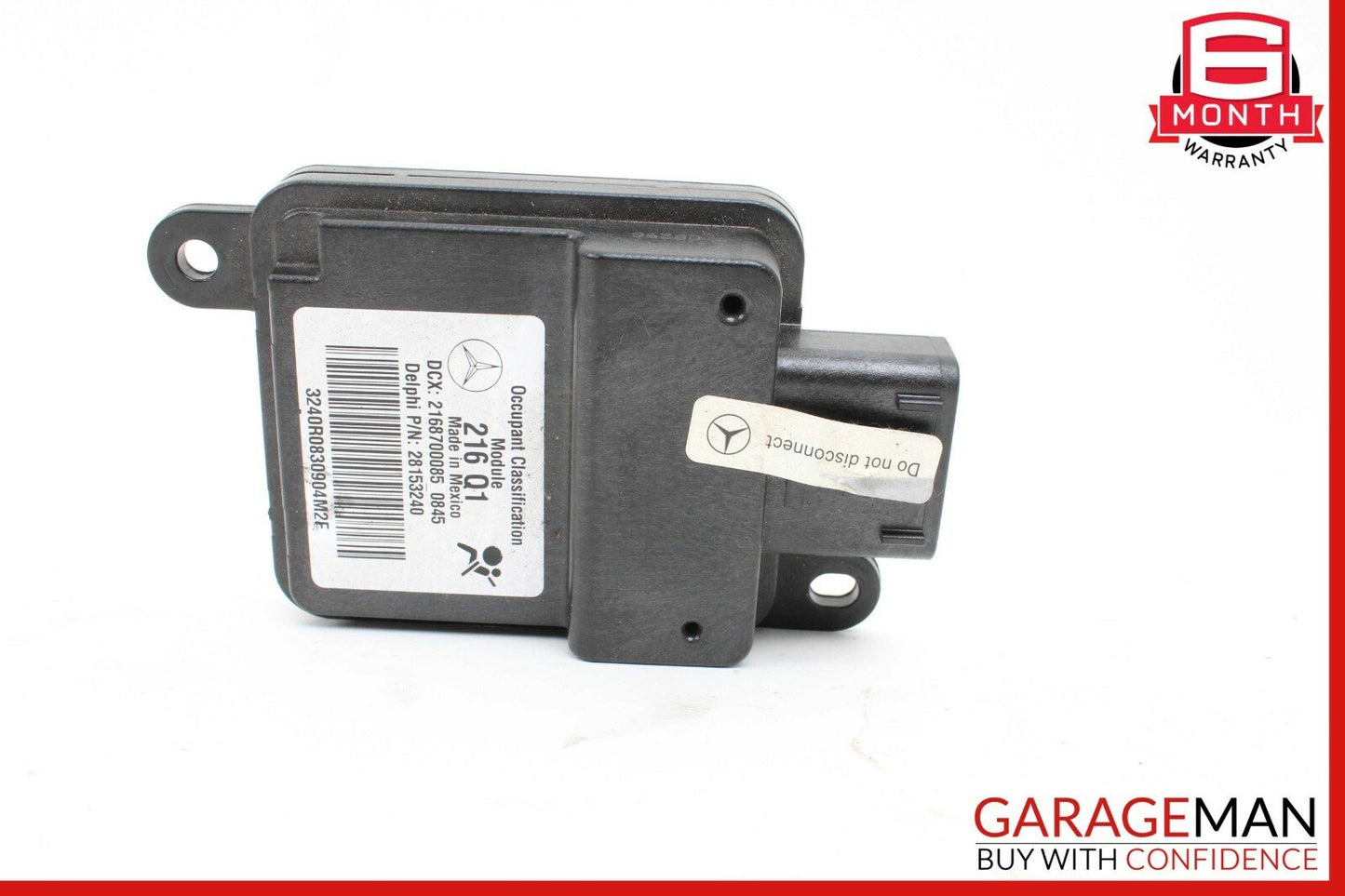07-10 Mercedes W216 CL550 CL600 Seat Occupancy Module Right Passenger 2168700085