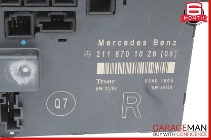 03-09 Mercedes W211 E350 E550 Front Right Side Door Controller Module Unit