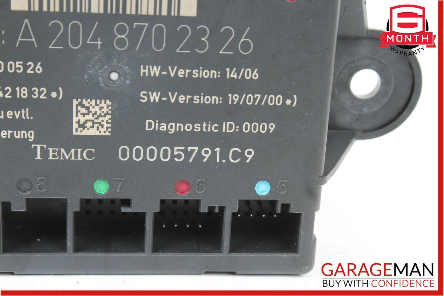 08-14 Mercedes W204 C250 C300 C63 AMG Rear Left Side Door Controller Module Unit