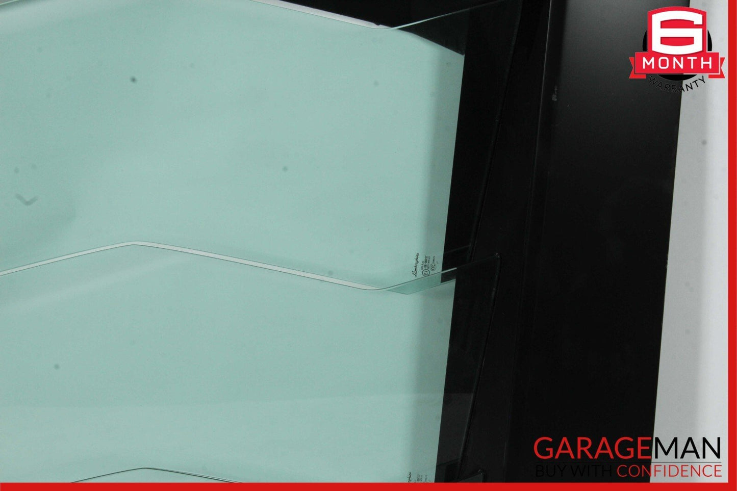 12-21 Lamborghini Aventador Rear Engine Hood Hatch Glass Panel Assembly Black