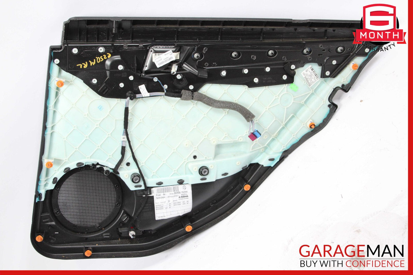 08-14 Mercedes W204 C250 C300 C350 Rear Left Interior Door Panel OEM