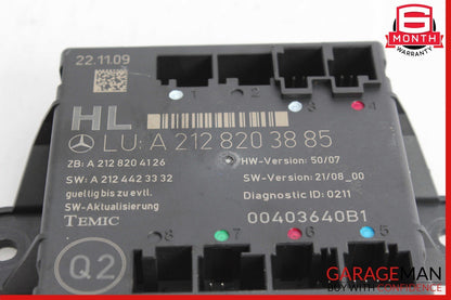 08-18 Mercedes W212 E350 CLS550 C300 Rear Left Door Control Module Unit OEM