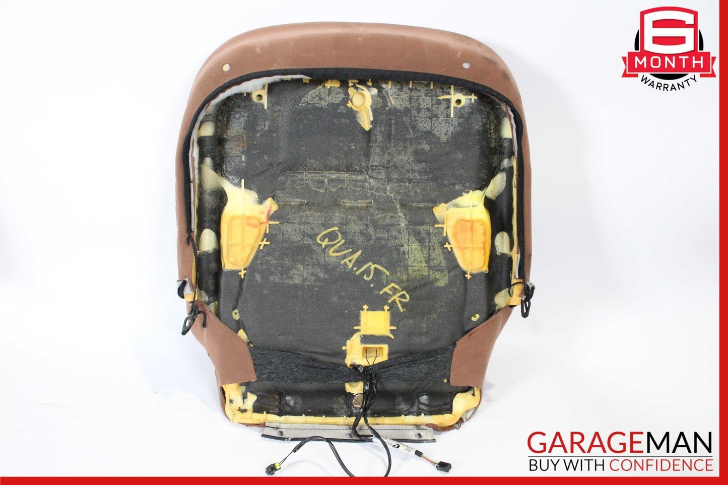 14-18 Maserati Quattroporte Front Right Lower Bottom Seat Cushion Cover Brown