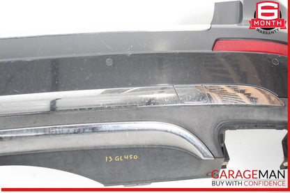 13-16 Mercedes X166 GL450 GL350 Rear Bumper Cover Assembly w/ Park Assist OEM