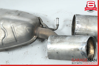 06-08 Mercedes W219 CLS500 Rear Right & Left Side Exhaust Muffler Mufflers Set