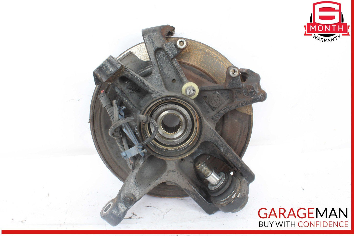 98-05 Mercedes W163 ML320 Rear Left Side Spindle Knuckle Hub w/ Rotor Disc OEM