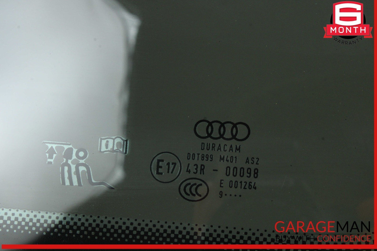 18-23 Audi S5 RS5 Rear Right Passenger Side Quarter Window Glass 8W6845298 OEM