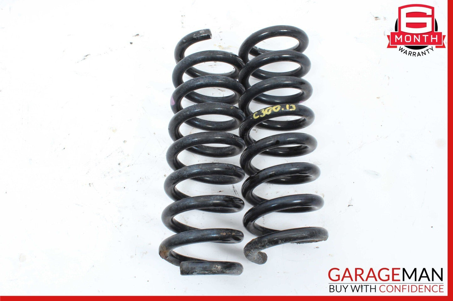 08-14 Mercedes W204 C300 Rear Right & Left Shock Absorber Coil Spring Set of 2