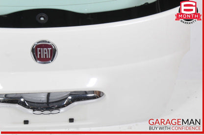 12-17 Fiat 500 Rear Trunk Lid Tailgate Liftgate Shell White OEM