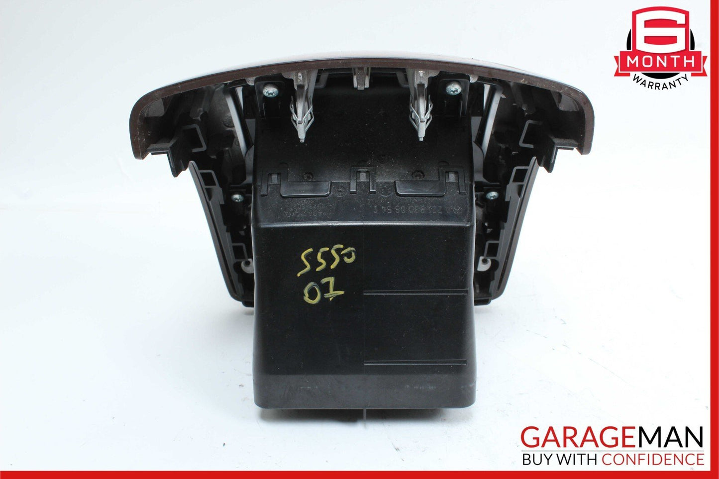 07-13 Mercedes W221 S550 Rear Center Console AC A/C Air Vent Trim Assembly Wood