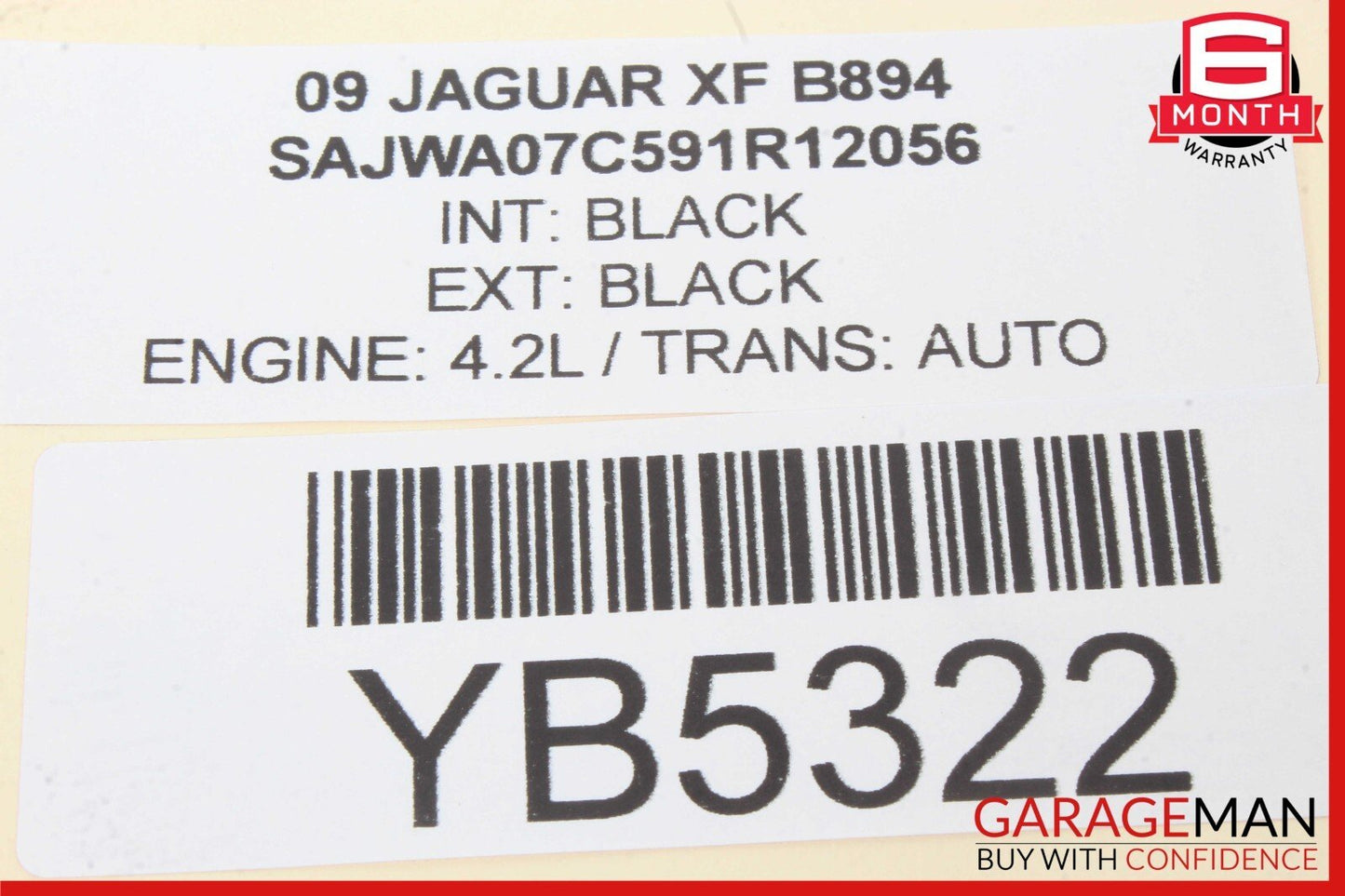 09-11 Jaguar XF Front Right Door Control Module 7G9T14B533JD OEM