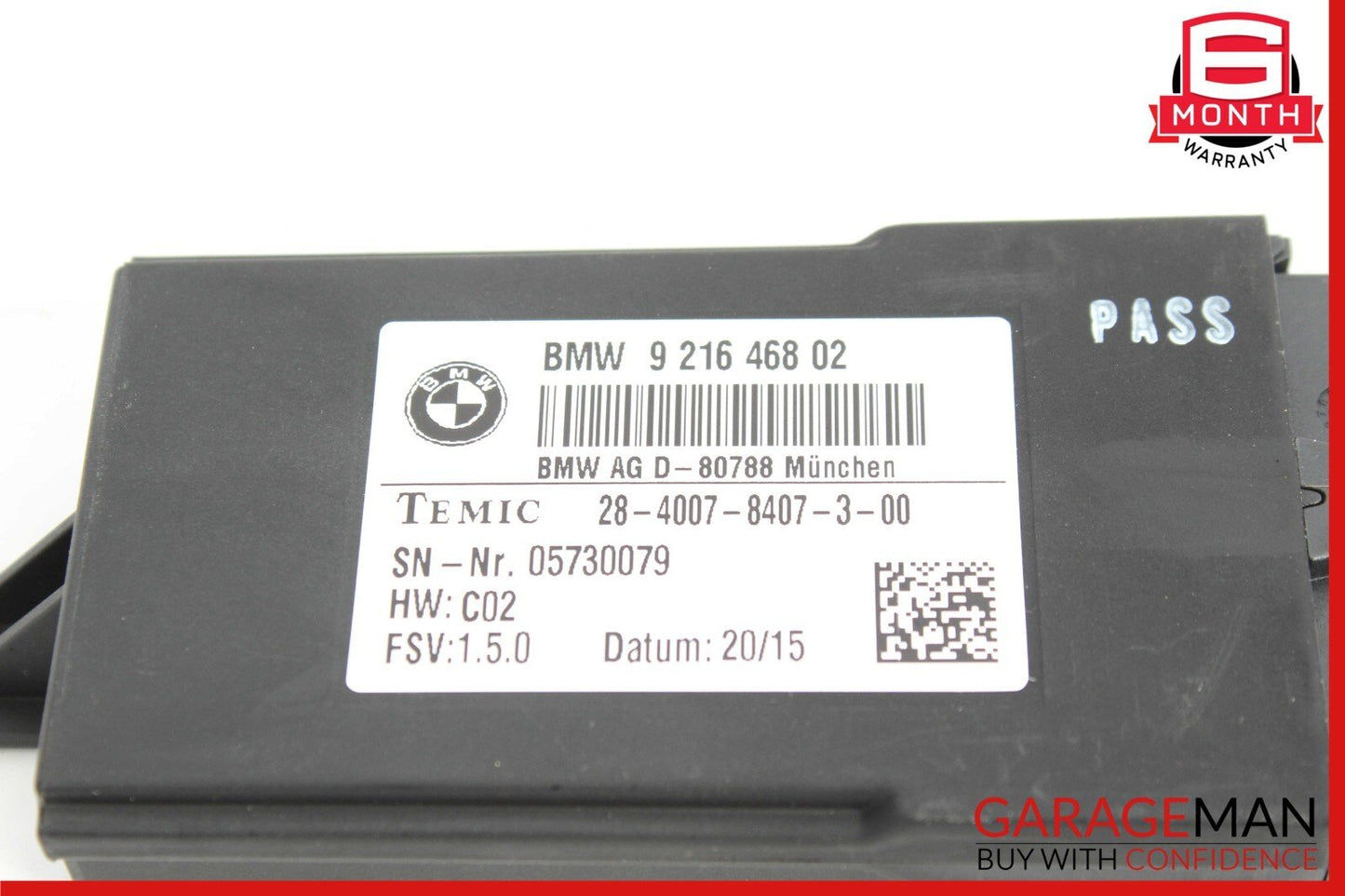 14-17 Mini Cooper Right / Left Side Seat Controller Module Unit 921646802