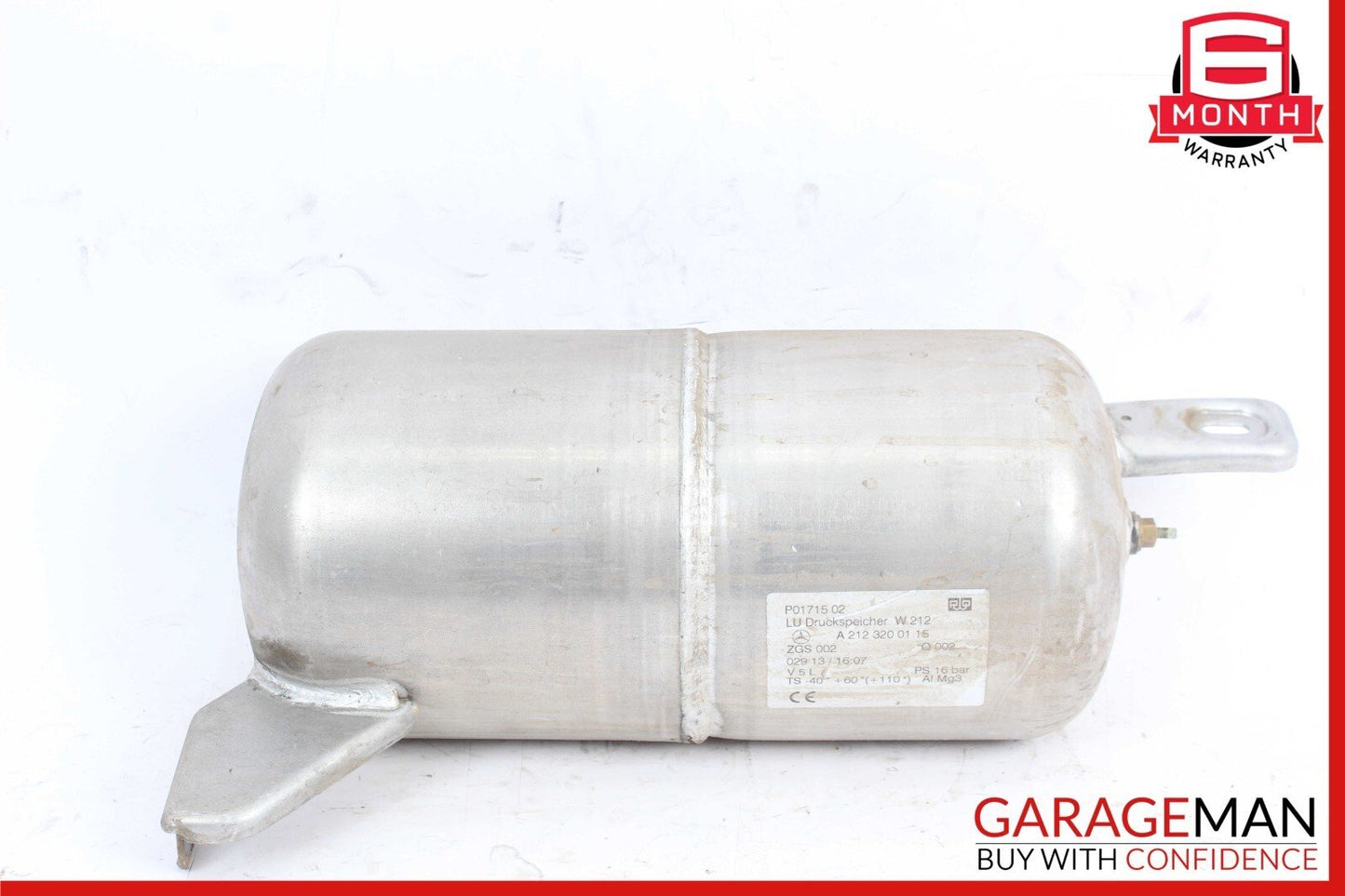 10-16 Mercedes W212 E63 AMG E550 Air Tank Suspension Pressure Reservoir OEM