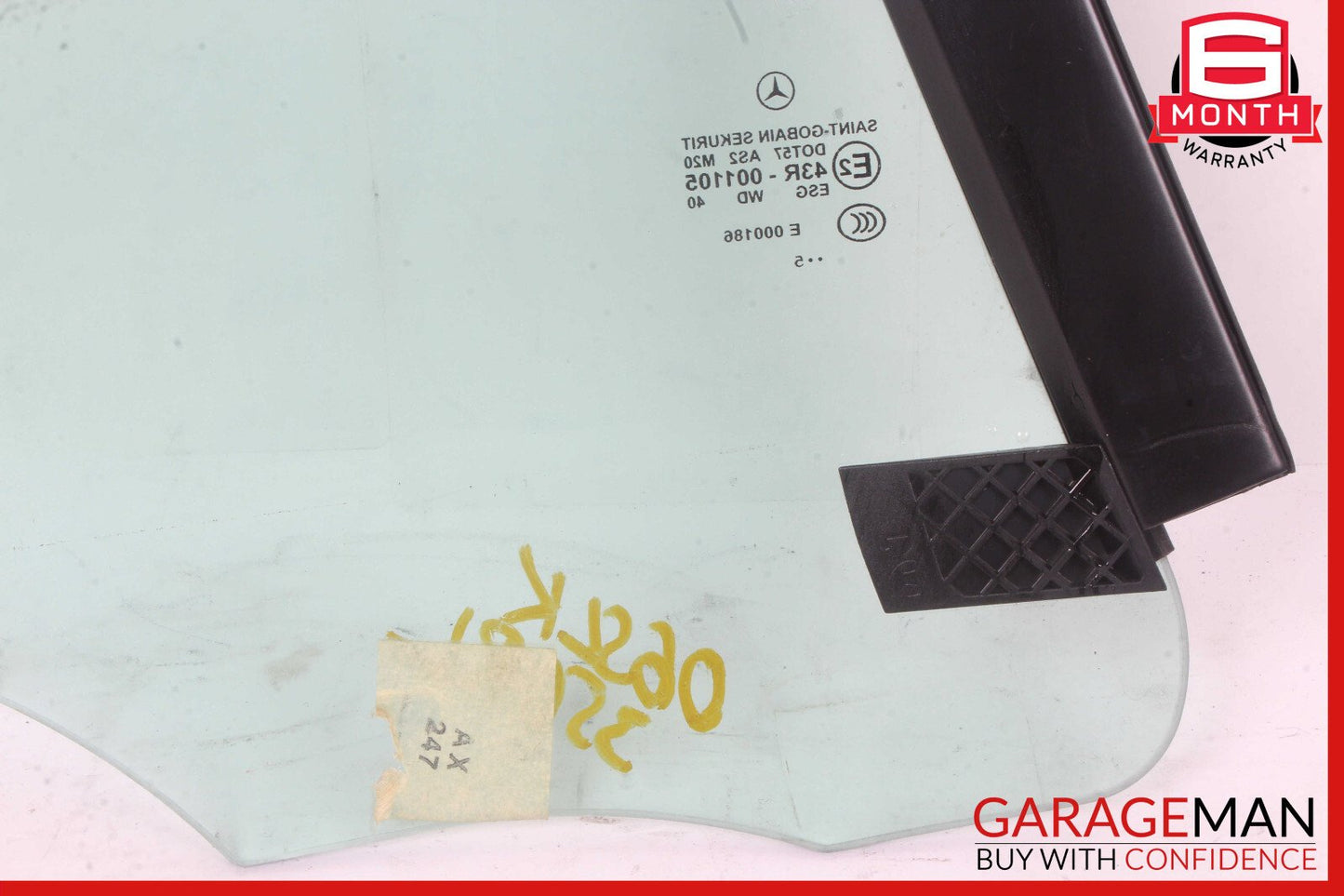 05-11 Mercedes R171 SLK350 Rear Left Side Door Quarter Window Glass OEM