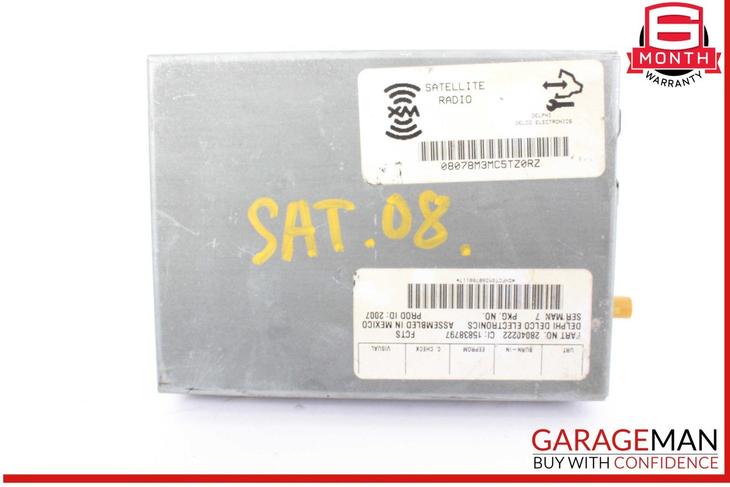 07-10 Saturn Sky Satellite Radio Receiver Control Module Unit 28040222 OEM