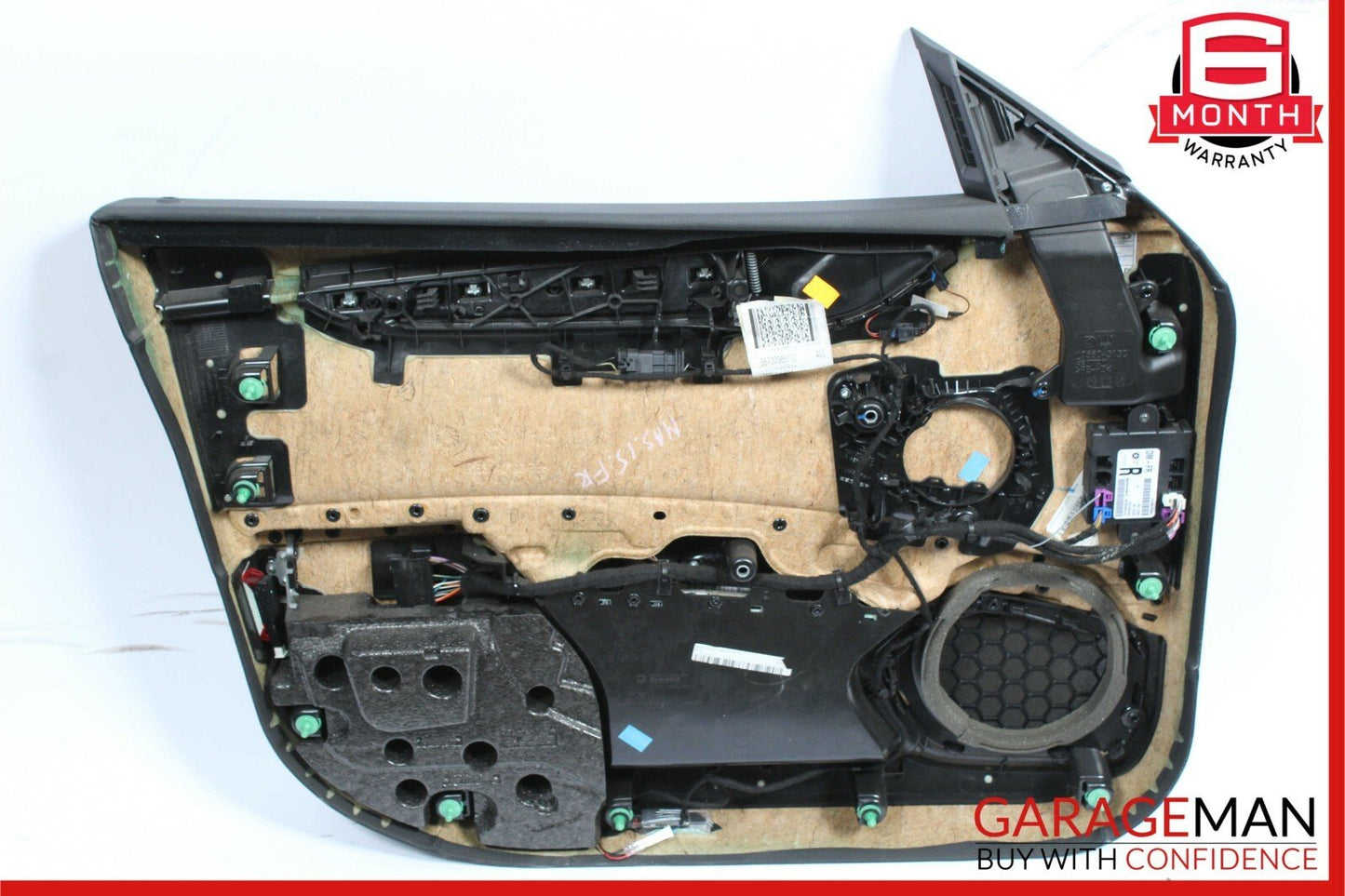 14-17 Maserati Ghibli Front Right Side Complete Interior Door Panel Black
