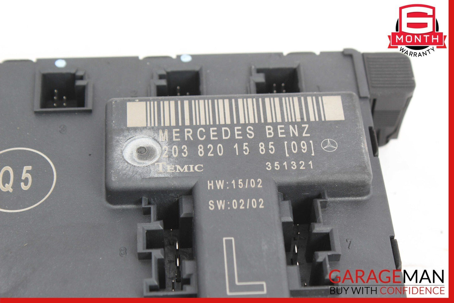 01-07 Mercedes W203 C230 C240 Front Left Side Door Controller Module Unit