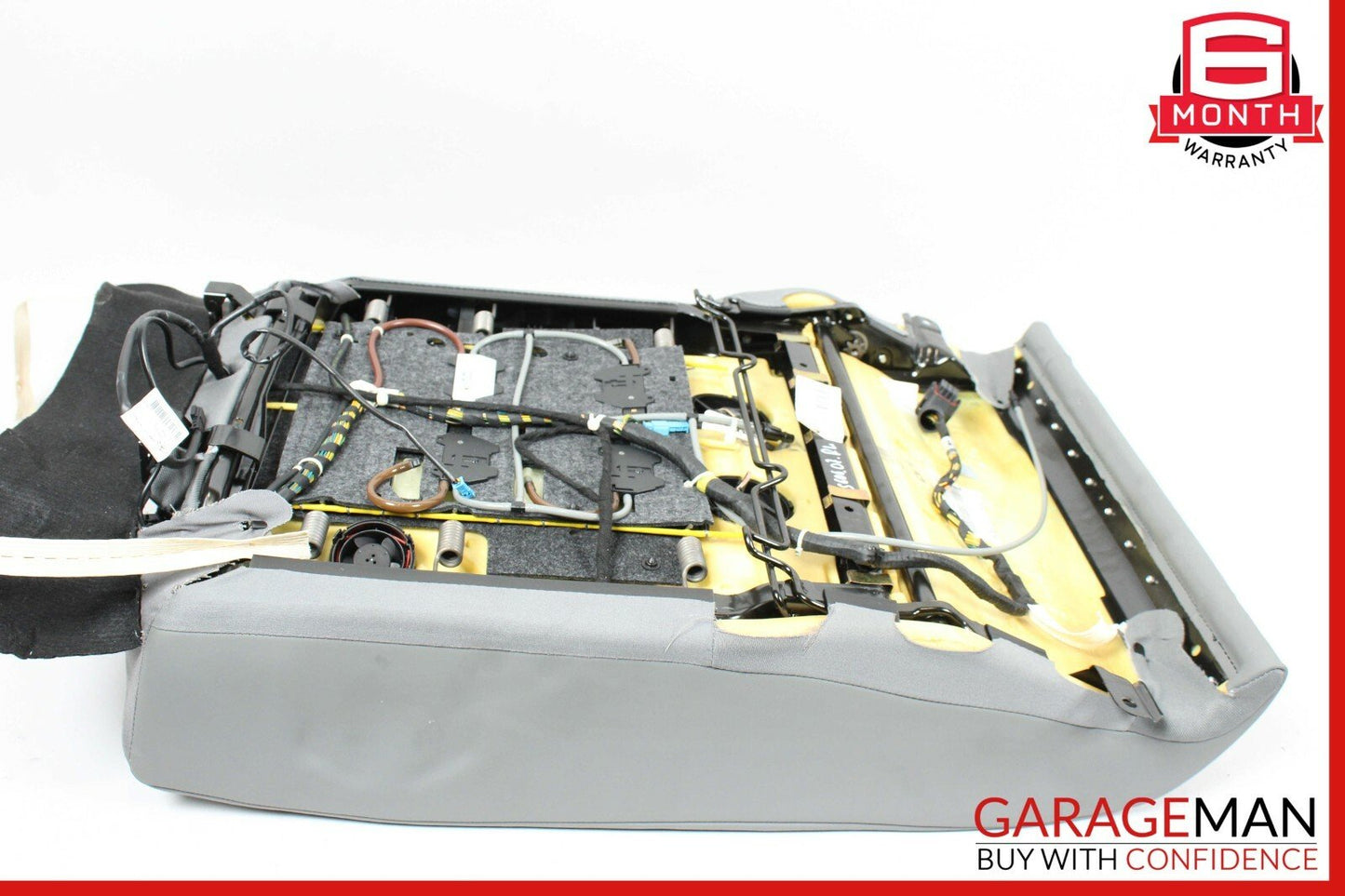 07-13 Mercedes W221 S600 Rear Left Recline Top Upper Seat Cushion Gray OEM