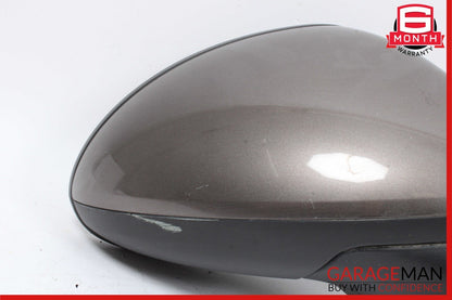 11-14 Porsche Cayenne 958 Front Right Passenger Side Mirror Rear View Door Brown