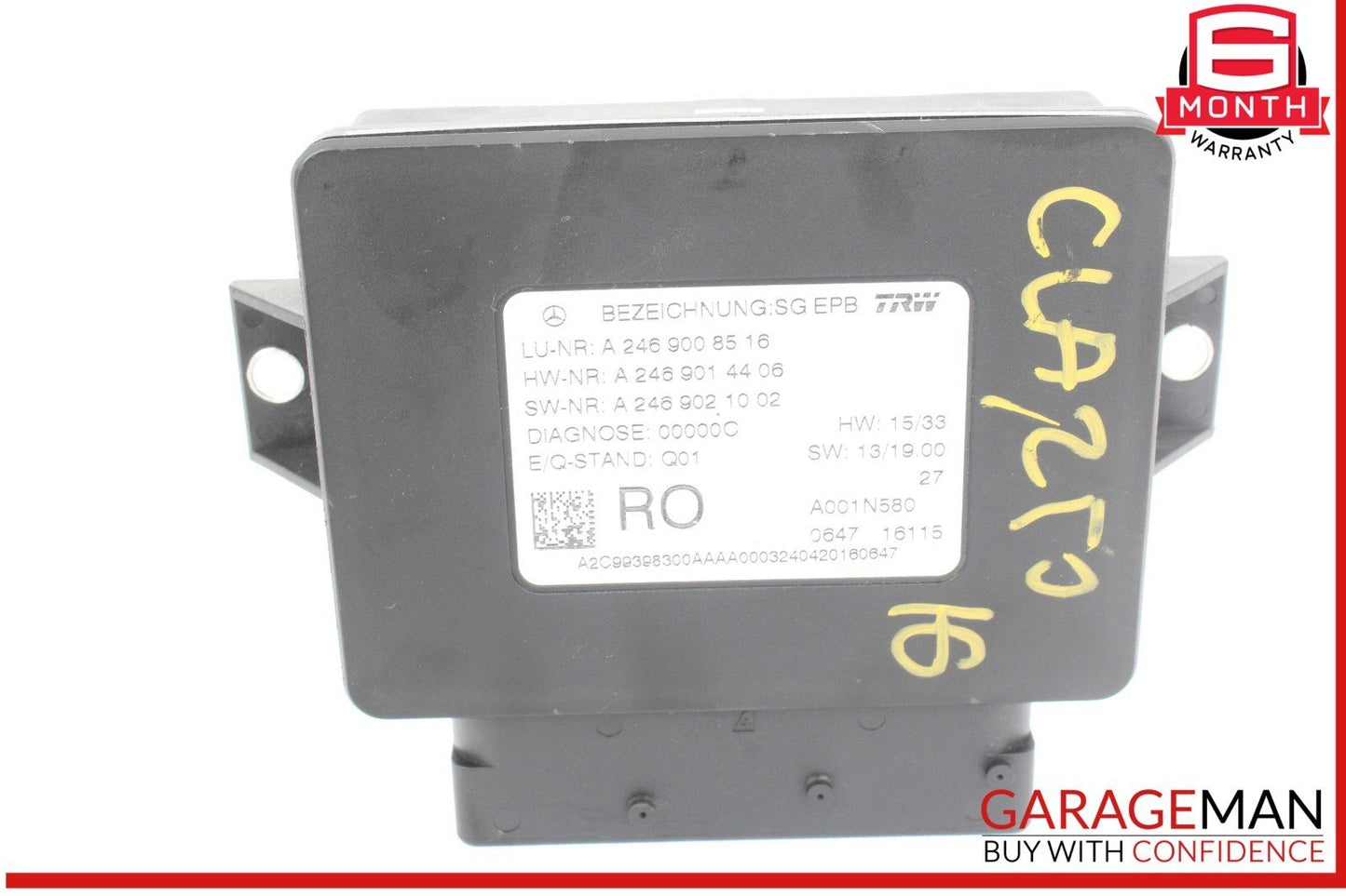 12-20 Mercedes W117 CLA250 SLK350 Hand Parking Brake Control Module Unit OEM