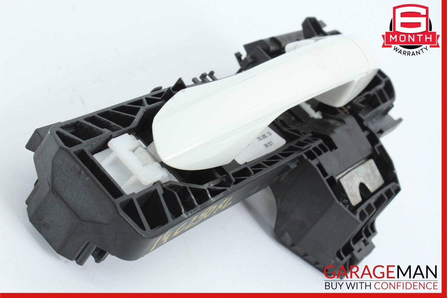 12-15 Mercedes W204 C250 C350 Rear Left Side Exterior Door Handle White OEM