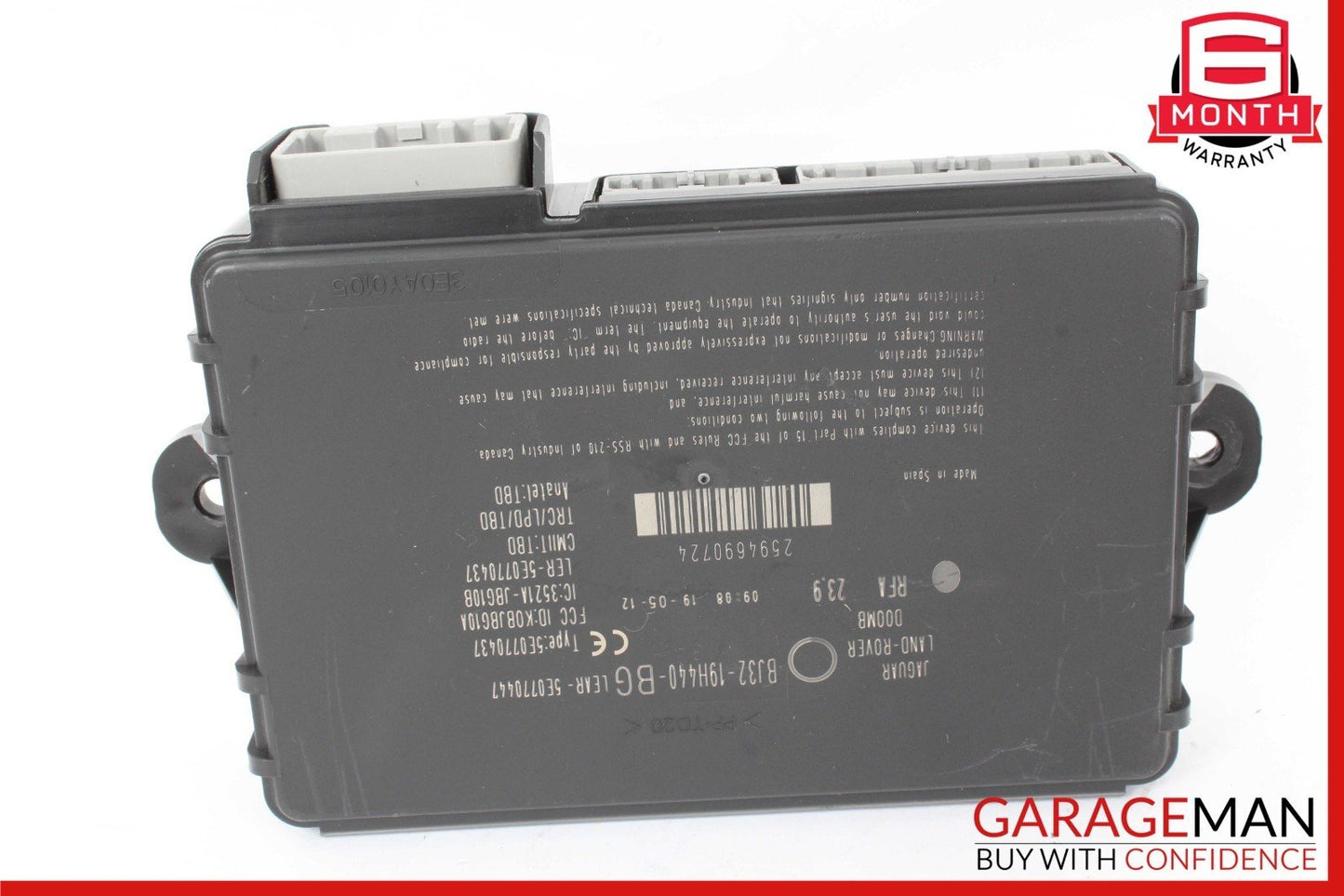 12-13 Range Rover Evoque Anti Theft Locking Control Module Unit BJ3219H440BG OEM