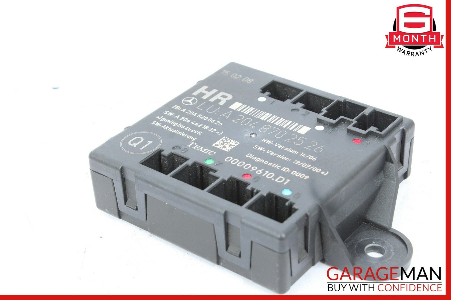 08-14 Mercedes W204 C350 C300 Rear Right Side Door Control Module 2048702526 OEM