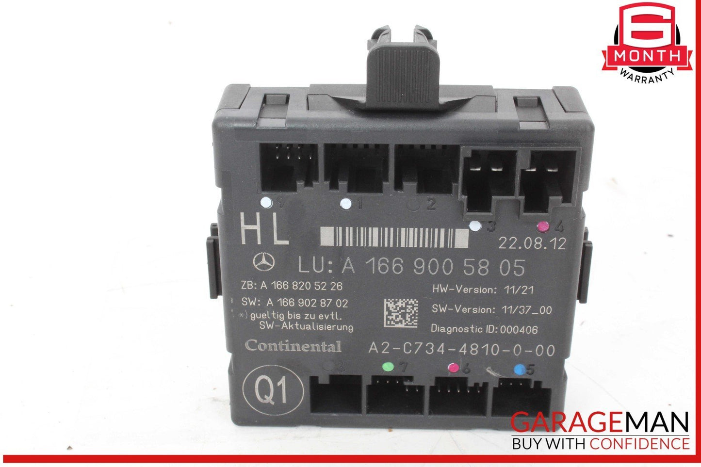 12-19 Mercedes X166 GL450 ML400 GLE350 Rear Left Side Door Control Module Unit