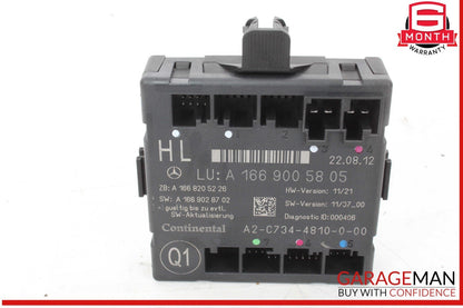 12-19 Mercedes X166 GL450 ML400 GLE350 Rear Left Side Door Control Module Unit