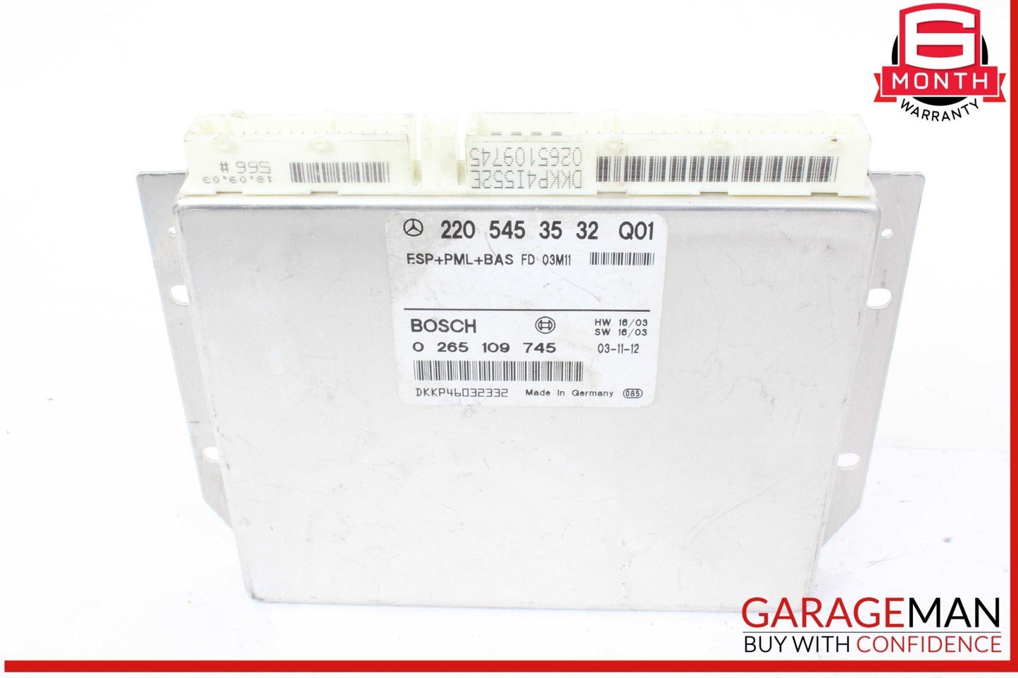 03-06 Mercedes W220 S55 AMG ABS PML Control Electronic Stability Unit ESP OEM