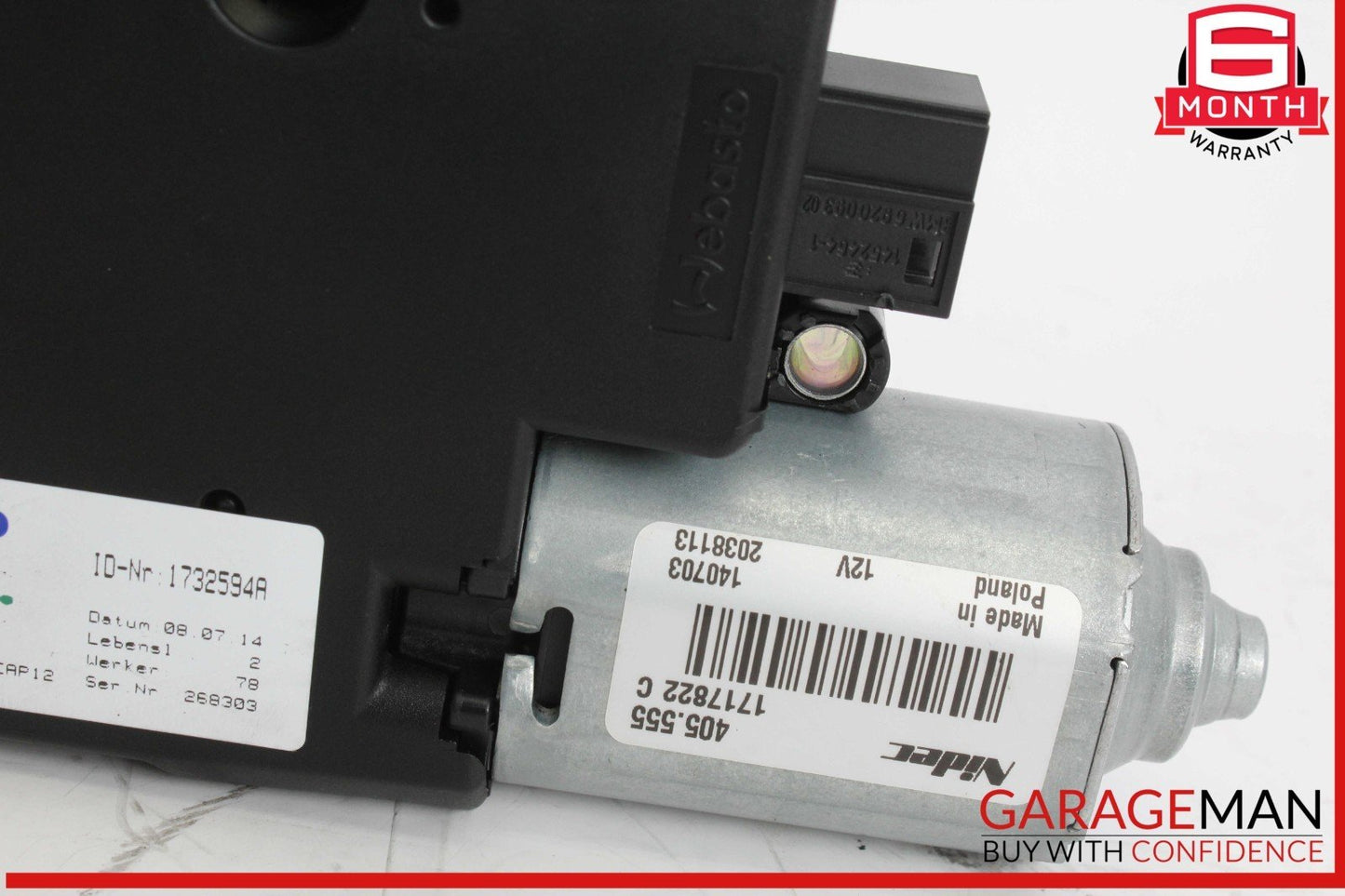 11-16 BMW 528i 535i 550i F10 Panoramic Sun Roof Sunroof Moon Roof Motor OEM