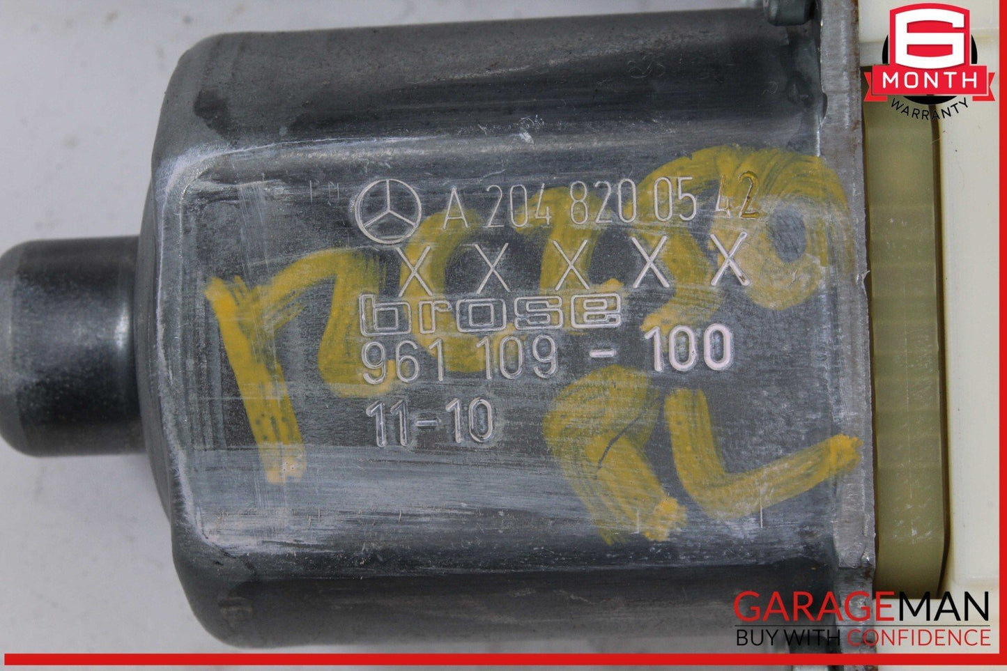 08-14 Mercedes W204 C250 C350 Rear Left Side Door Window Regulator Motor OEM