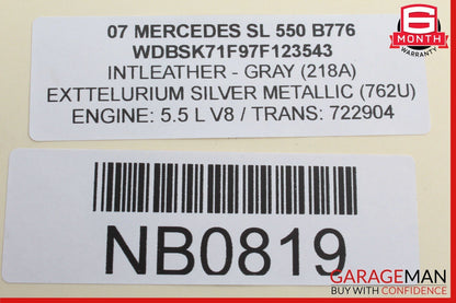 06-12 Mercedes R230 SL550 GL450 Communication Control Module 2198200926 OEM