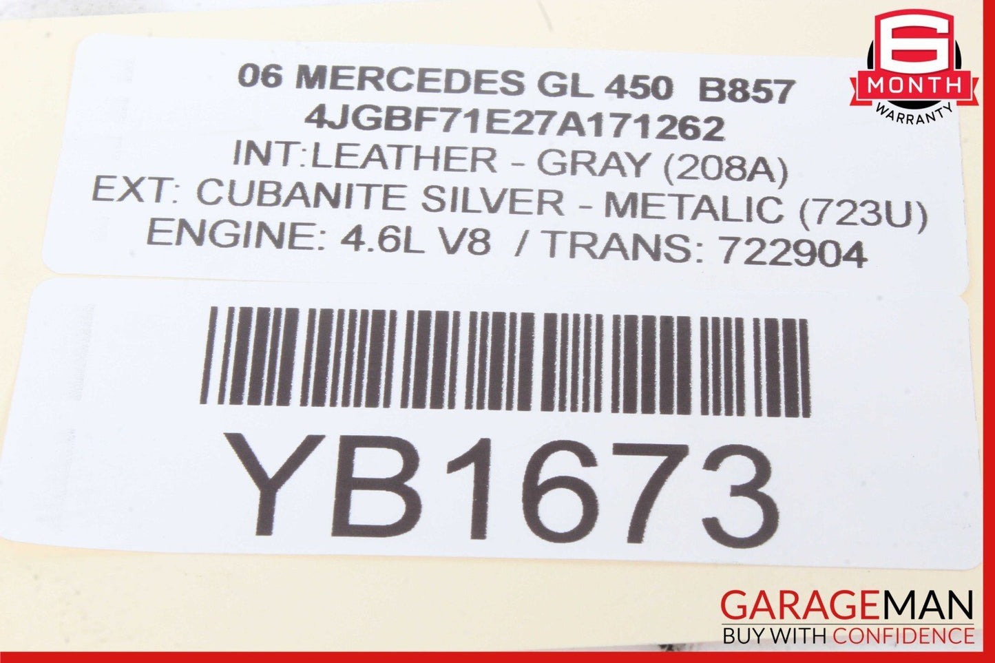 06-12 Mercedes W164 ML350 GL450 ML63 AMG Dash AC A/C Air Vent Grill Center OEM