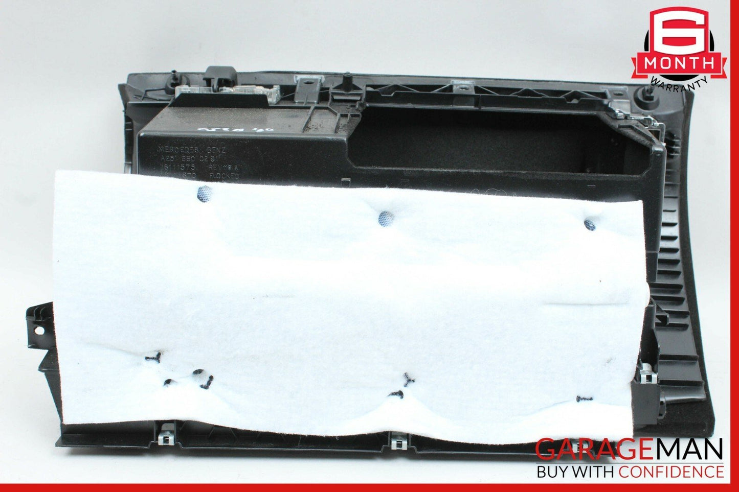 06-10 Mercedes W251 R350 Dashboard Glove Box Storage Compartment Brown OEM