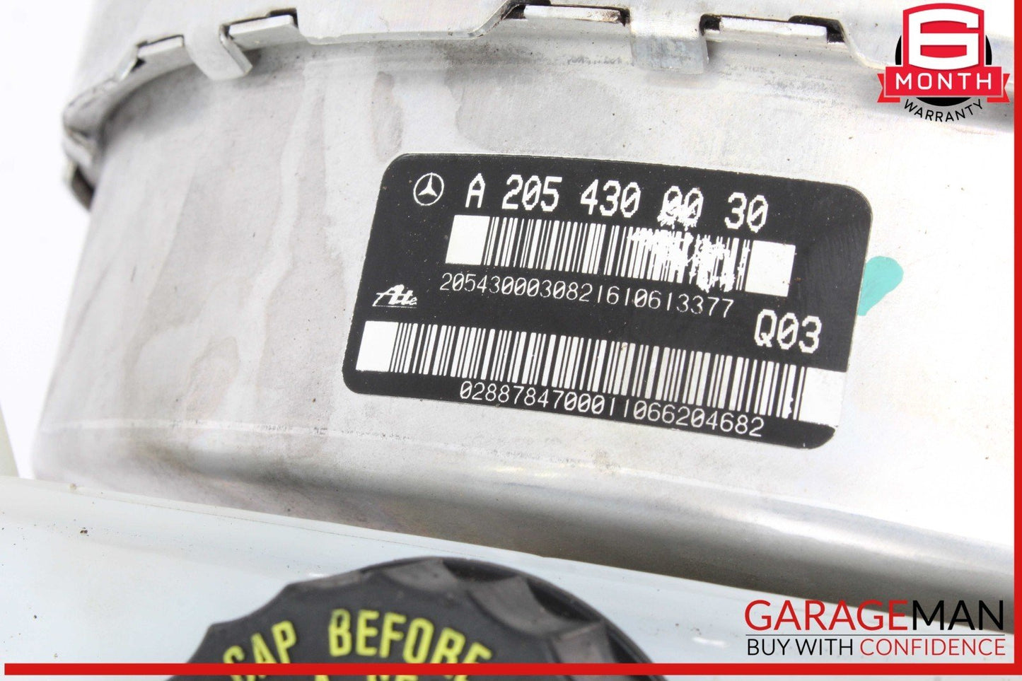 15-18 Mercedes W205 C300 C400 Master Cylinder Power Brake Booster w/ Reservoir