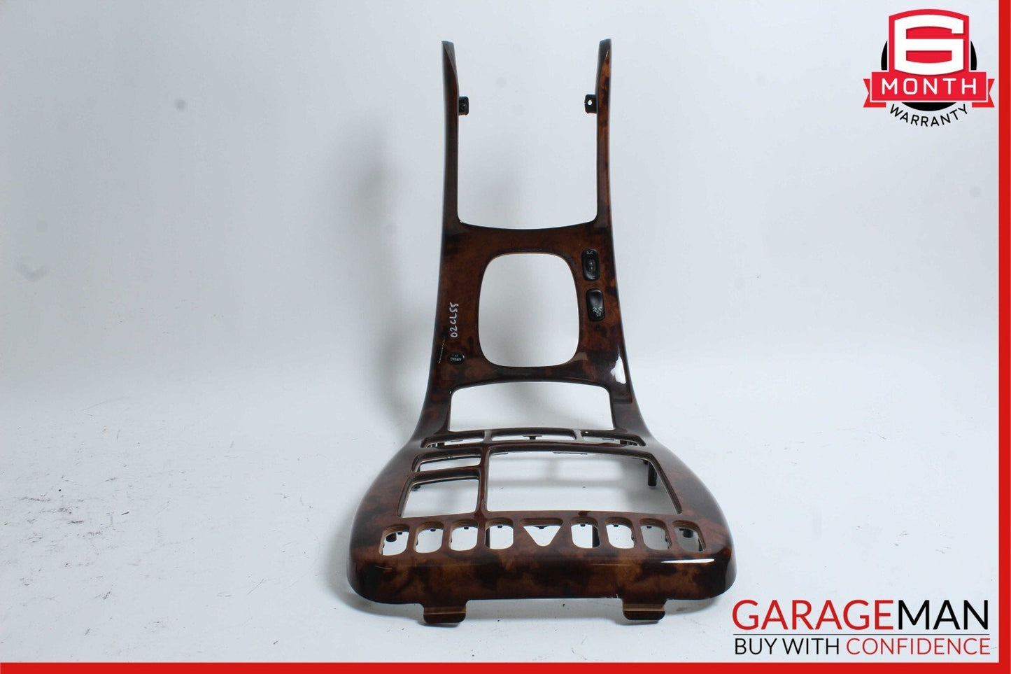 00-02 Mercedes W215 CL55 AMG Center Console Radio Trim Panel Bezel Wood OEM