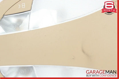 07-09 Mercedes W211 E350 E550 E63 AMG Rear Overhead Dome Light Reading Map Brown