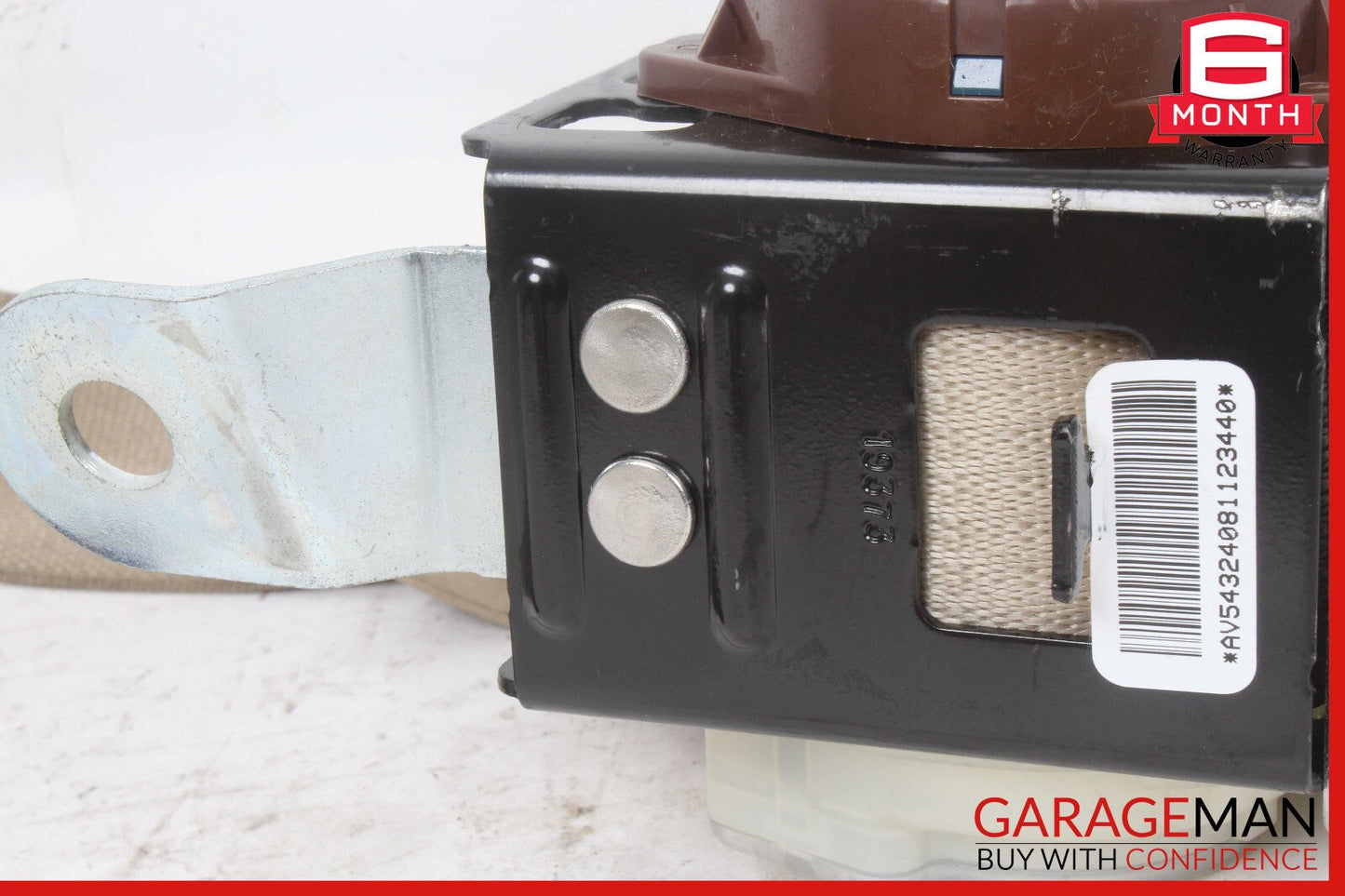 05-11 Cadillac STS Rear Left Seatbelt Seat Belt Retractor Beige OEM
