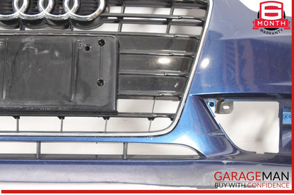 13-17 Audi A5 Quattro S5 Front Bumper Cover Assembly Blue OEM