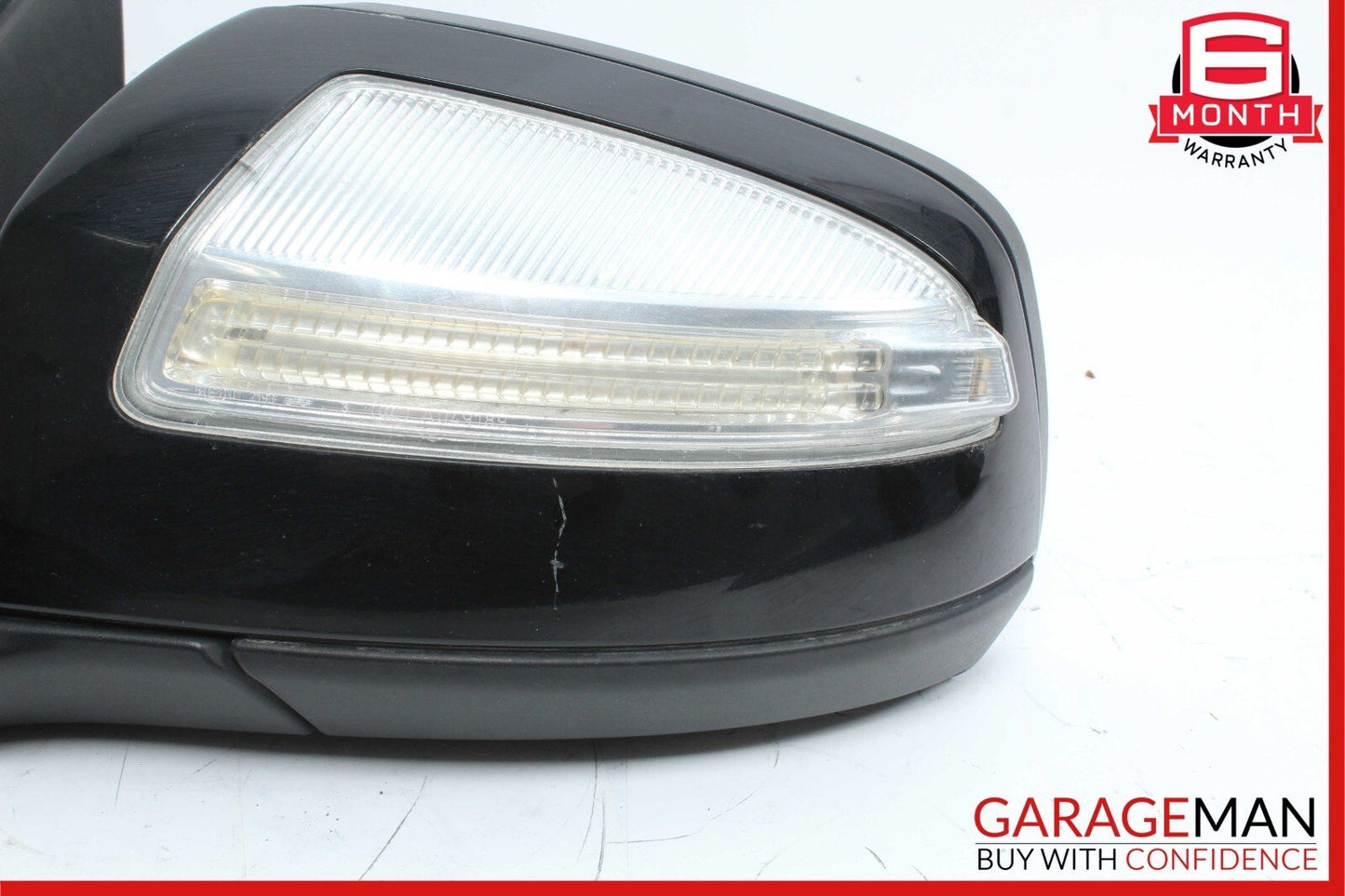 08-09 Mercedes W204 C300 C350 Front Left Side Mirror Door Rear View Black OEM