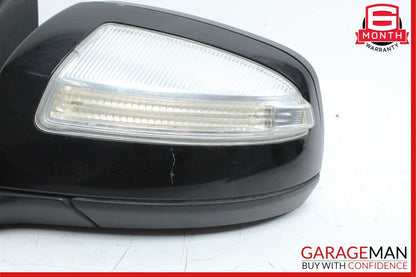08-09 Mercedes W204 C300 C350 Front Left Side Mirror Door Rear View Black OEM