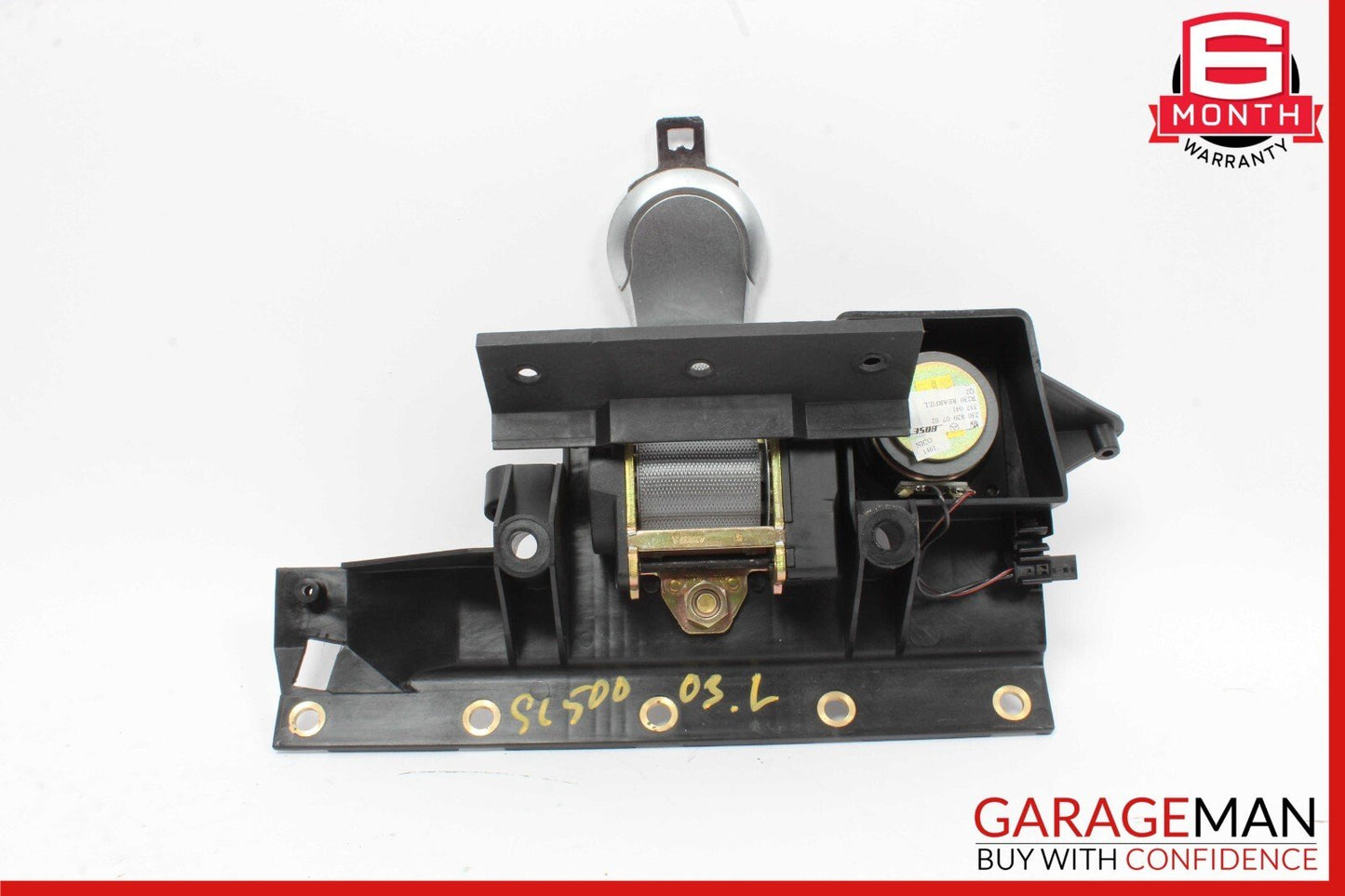 03-08 Mercedes R230 SL500 Rear Left Luggage Seatbelt Retractor Speaker Black OEM
