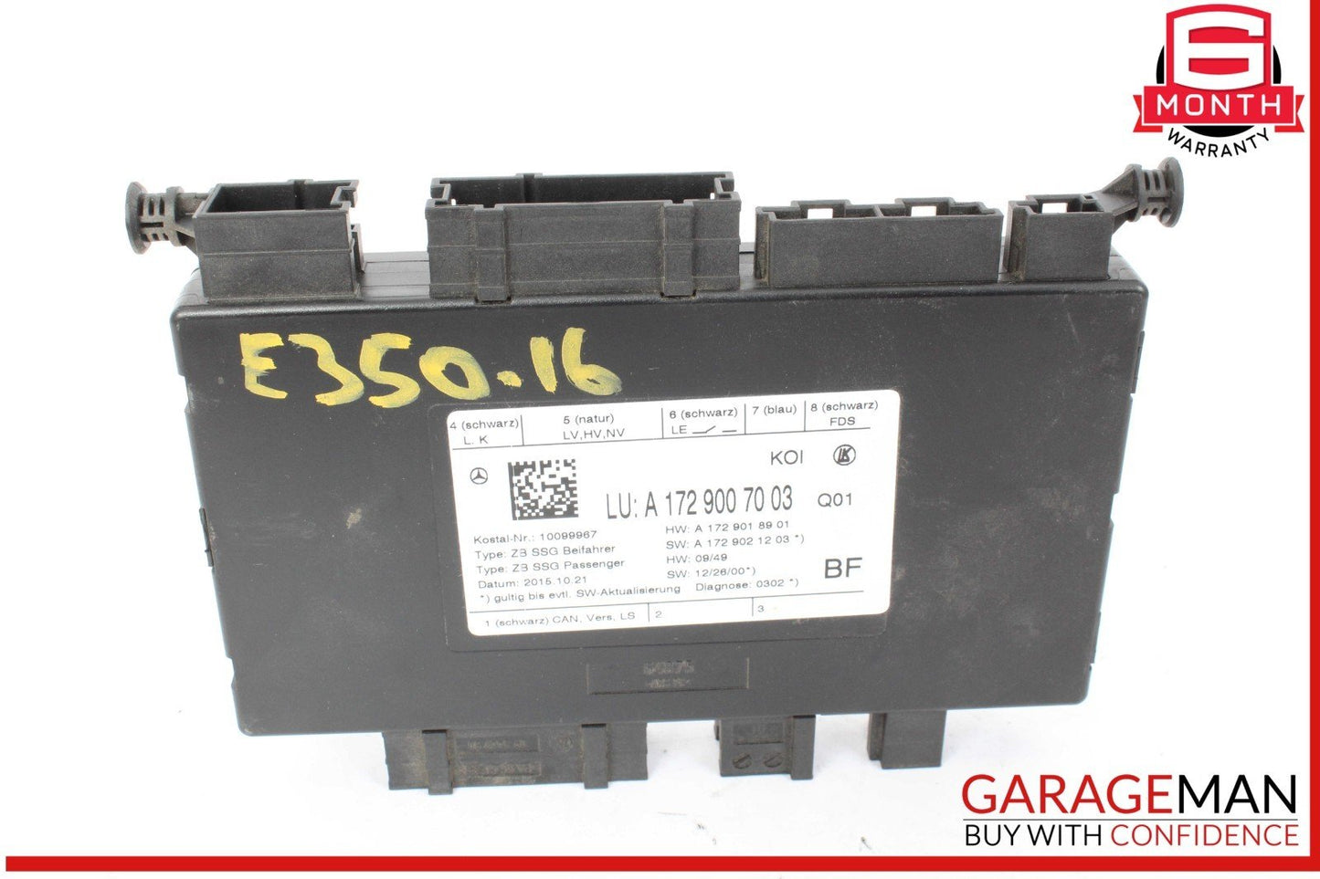 08-20 Mercedes W212 E350 C300 Front Right Side Seat Control Module Unit OEM