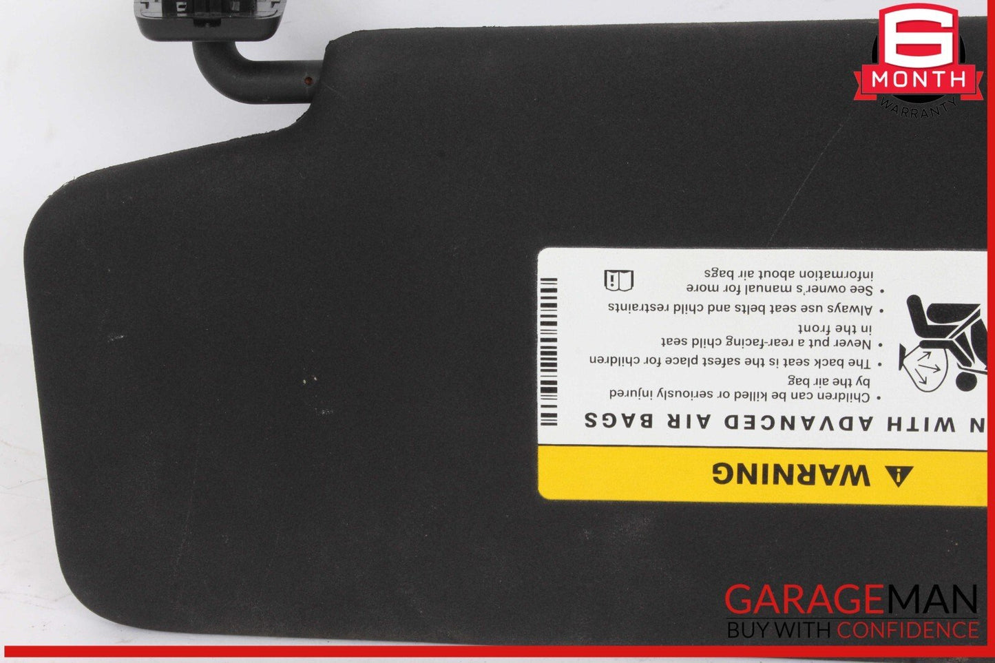 08-14 Mercedes W204 C250 C300 C350 Front Right Side Sunvisor Sun Visor Black OEM