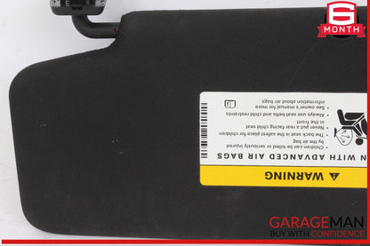 08-14 Mercedes W204 C250 C300 C350 Front Right Side Sunvisor Sun Visor Black OEM