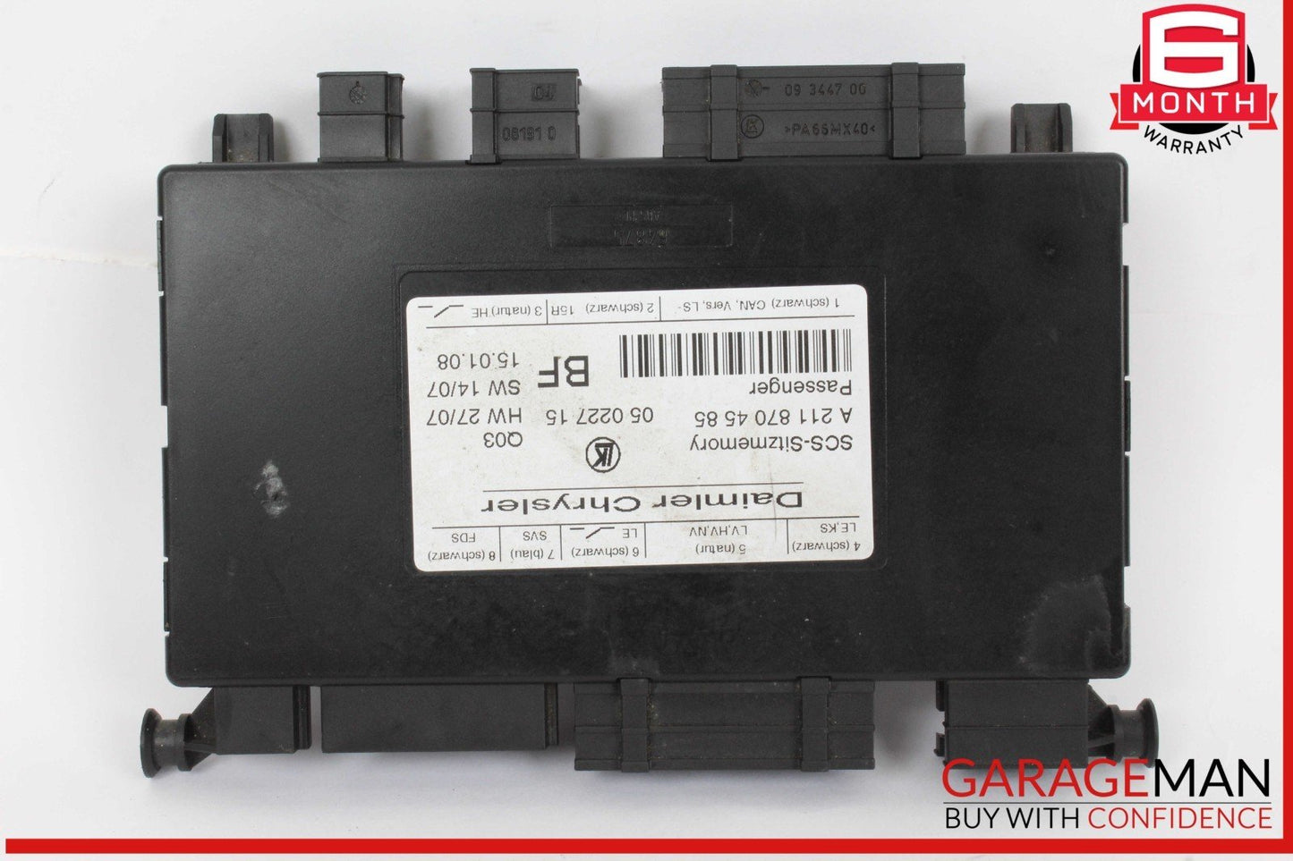 03-12 Mercedes R171 SLK300 E550 ML350 Front Right Seat Control Module OEM