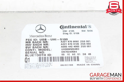 07-10 Mercedes W221 S550 CL550 CL63 Bluetooth Communication Module 2168206726