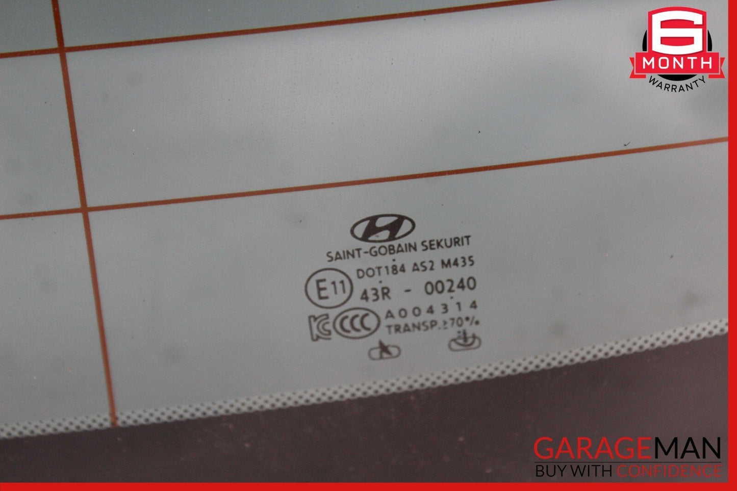 10-16 HYUNDAI GENESIS REAR WINDSHIELD BACK GLASS OEM