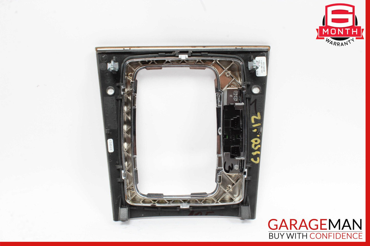 08-15 Mercedes W204 C350 Center Console Shifter Trim Cover Panel Bezel Wood Assy